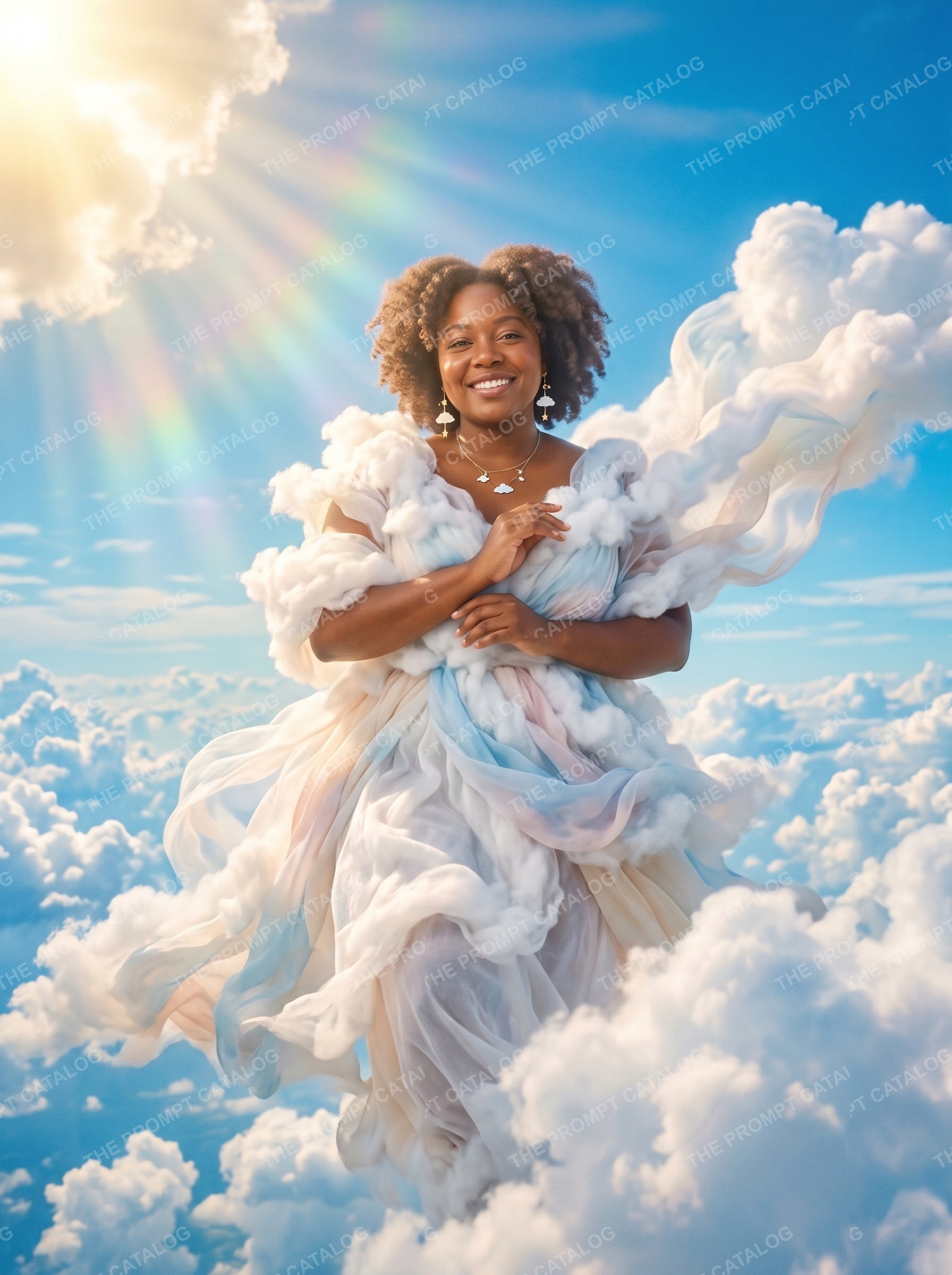 AI photo booth prompt theme: Cloud Giant
